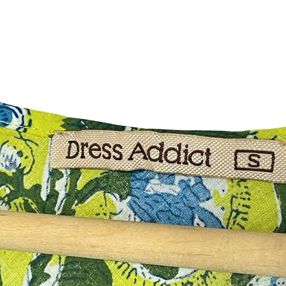 Dress Addict Cami Tank Top NWT Womens S Green Floral Light Cotton Boho Fairy - Picture 5 of 10